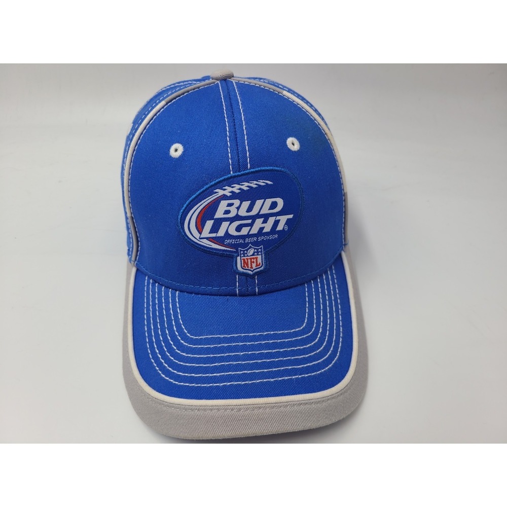 Bud Light NFL Football Official Beer Sponsor Adjustable Hat Cap Men Women Blue